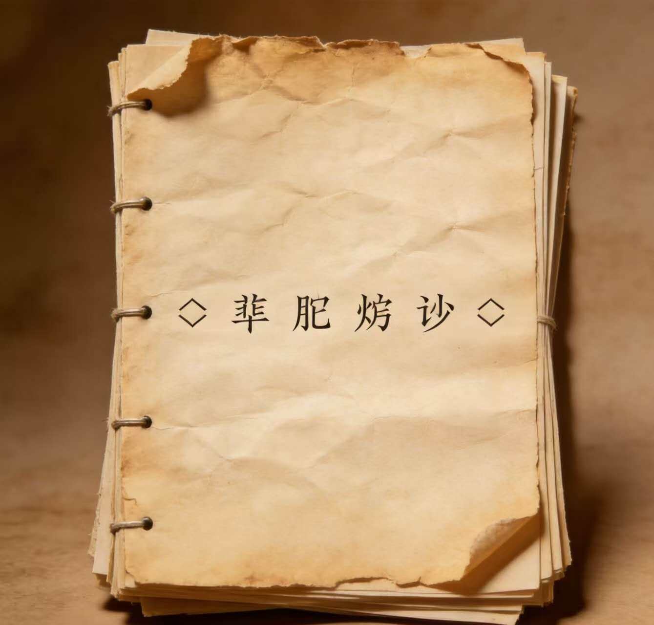 泛黄的旧档案手稿