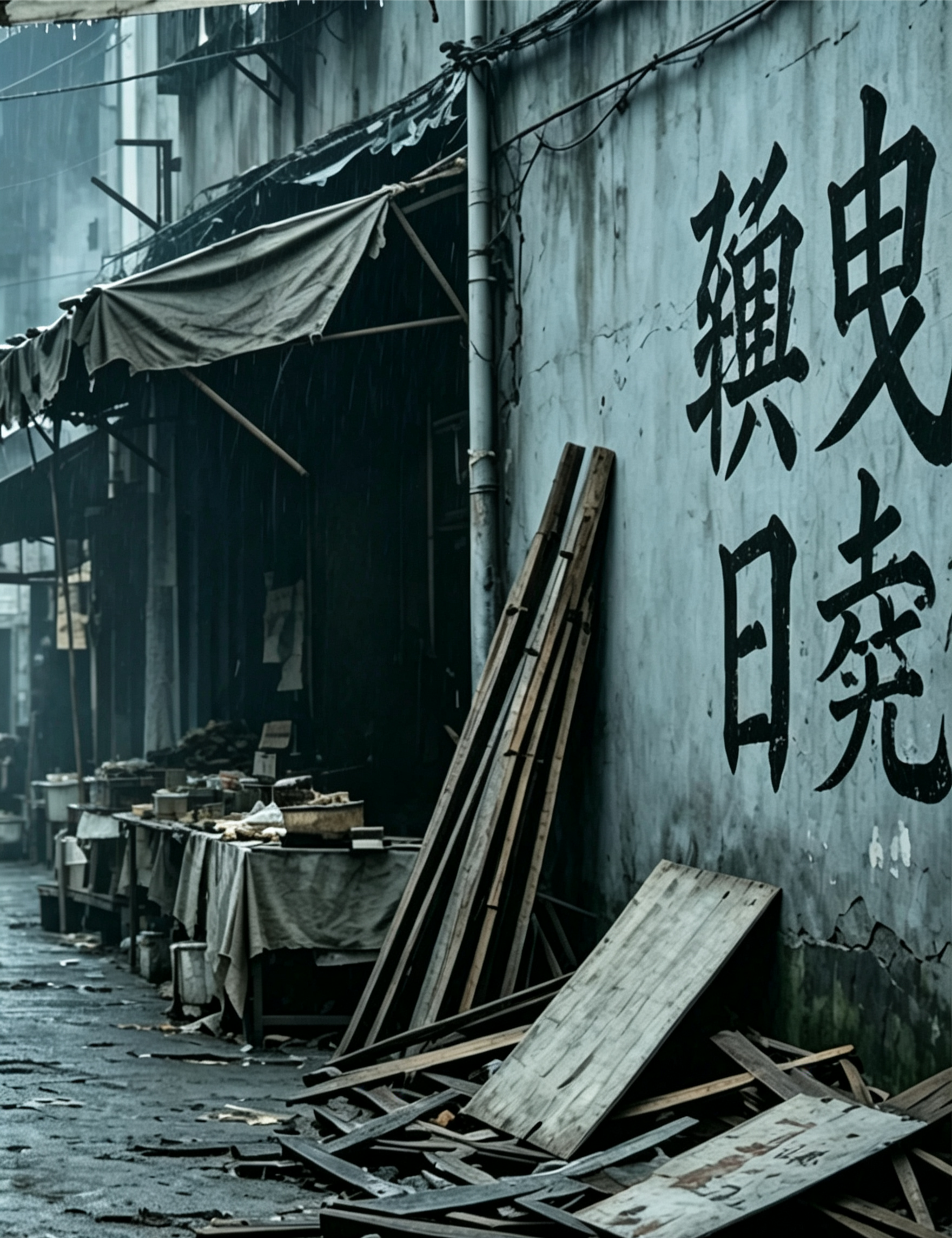 阿萨拉街道上的标语