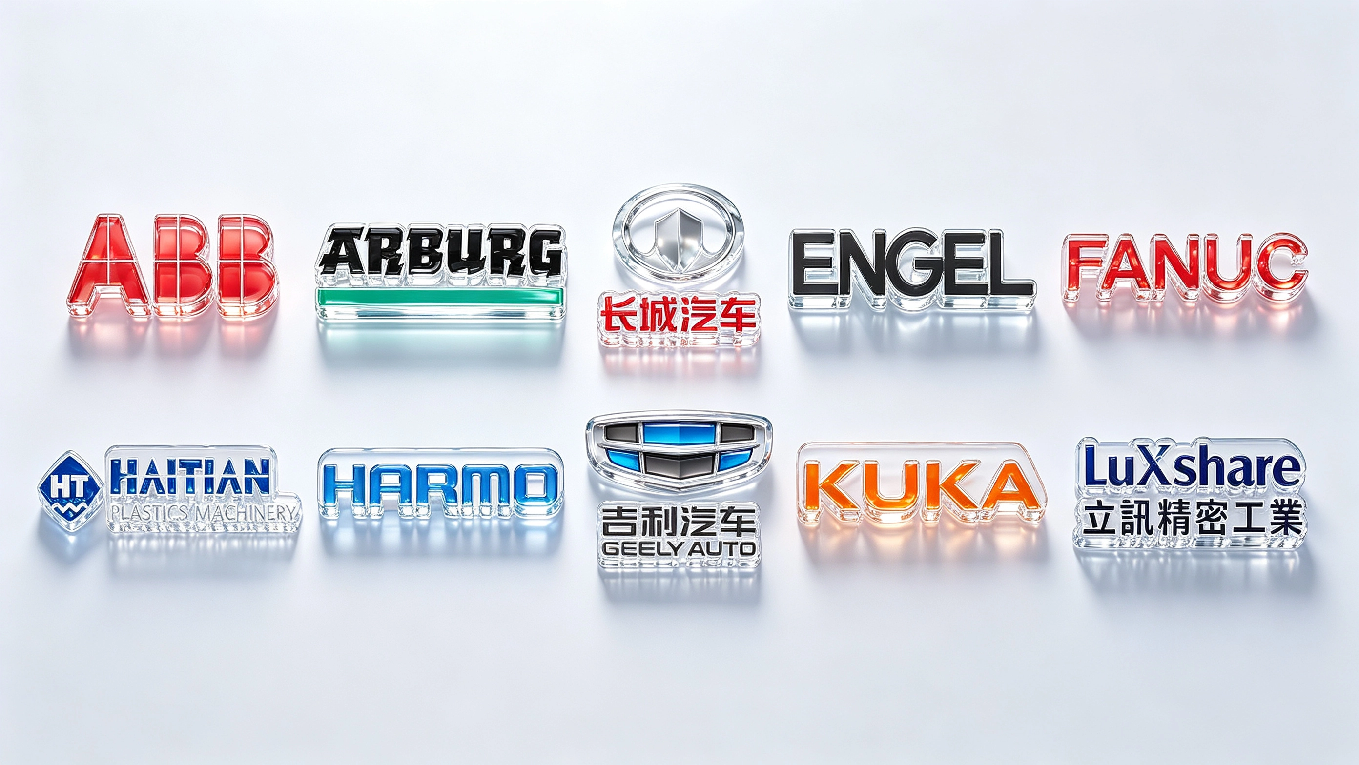 RoboPartner of Fungp Robotics - ABB, ARBURG, Great Wall Motor, ENGEL, FANUC, HAITIAN, HARMO, Geely Automobile, KUKA, LuXshare Precision Industry