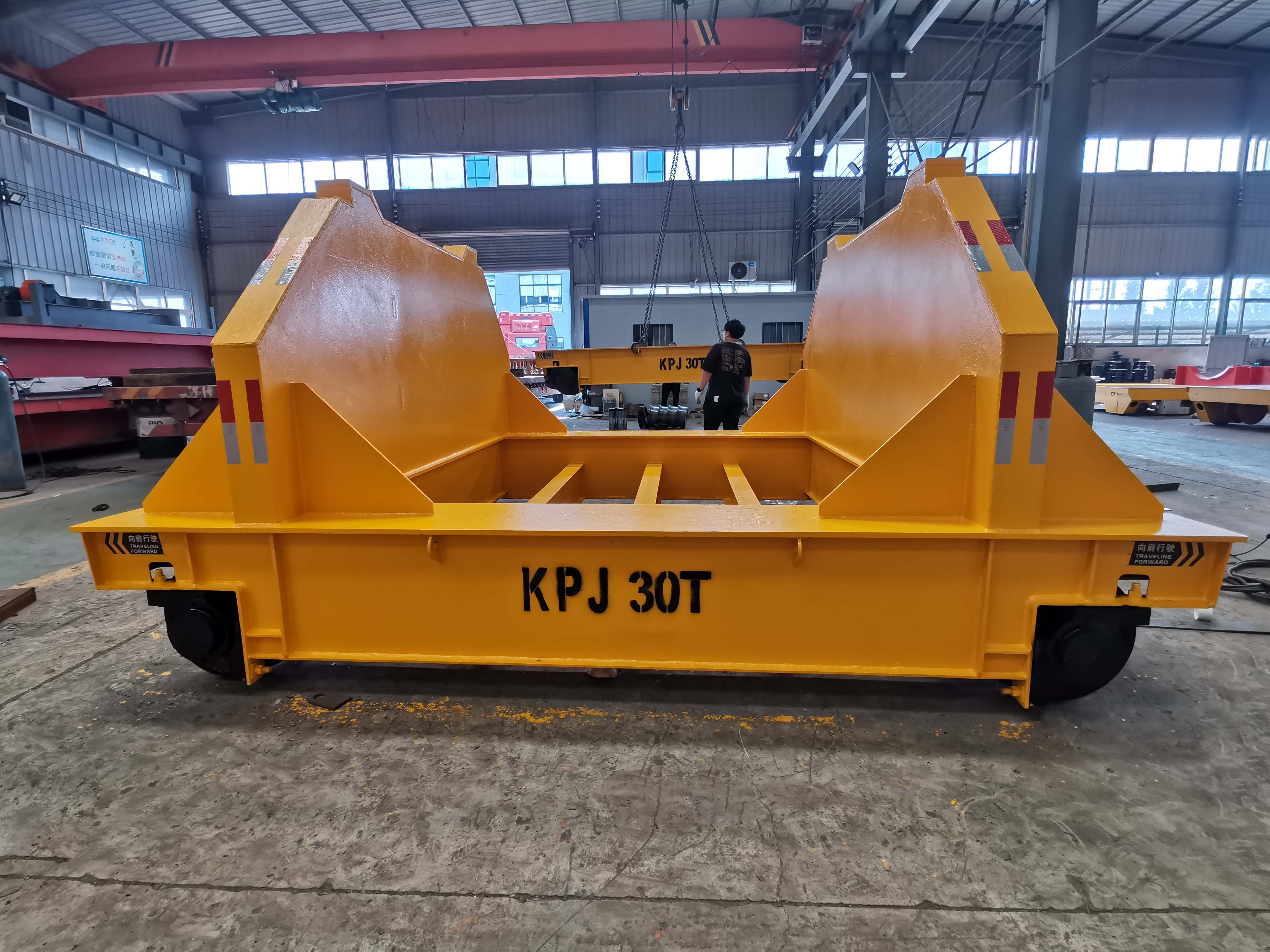 KPJ-30T Steel Trolley with Cable Reel Electric Flat Car