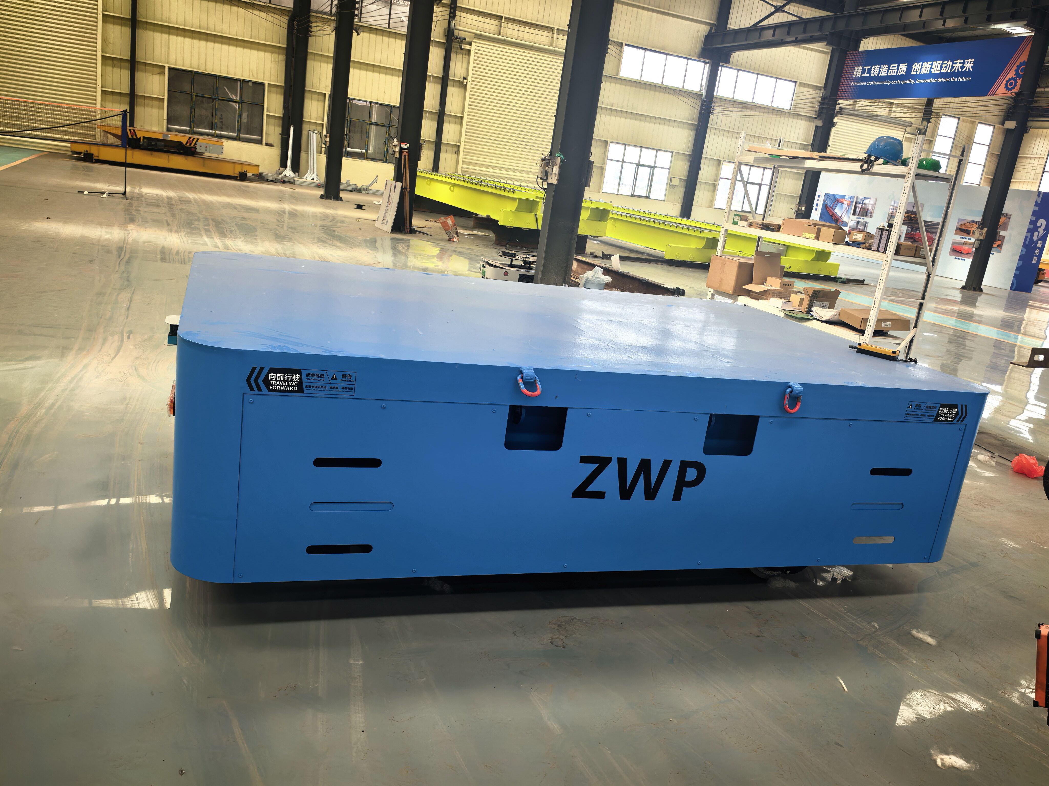 BWP Remote-Controlled Rail-Free Electric Flatcar