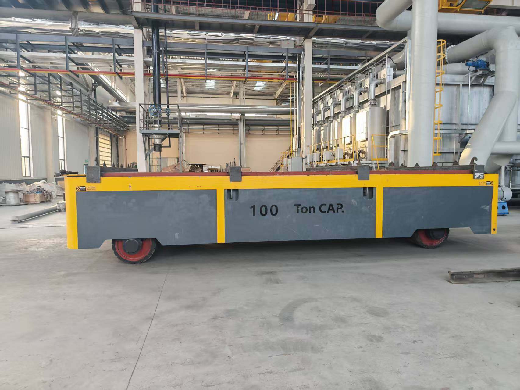 BWP-100T Heavy-Duty Rail-Free Electric Transfer Cart