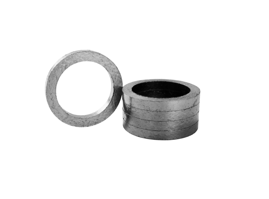 Braided graphite ring