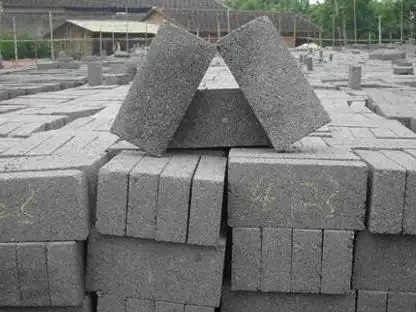 成品灰砖堆场码放实拍