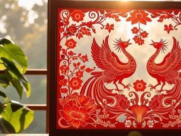 剪纸艺术画
