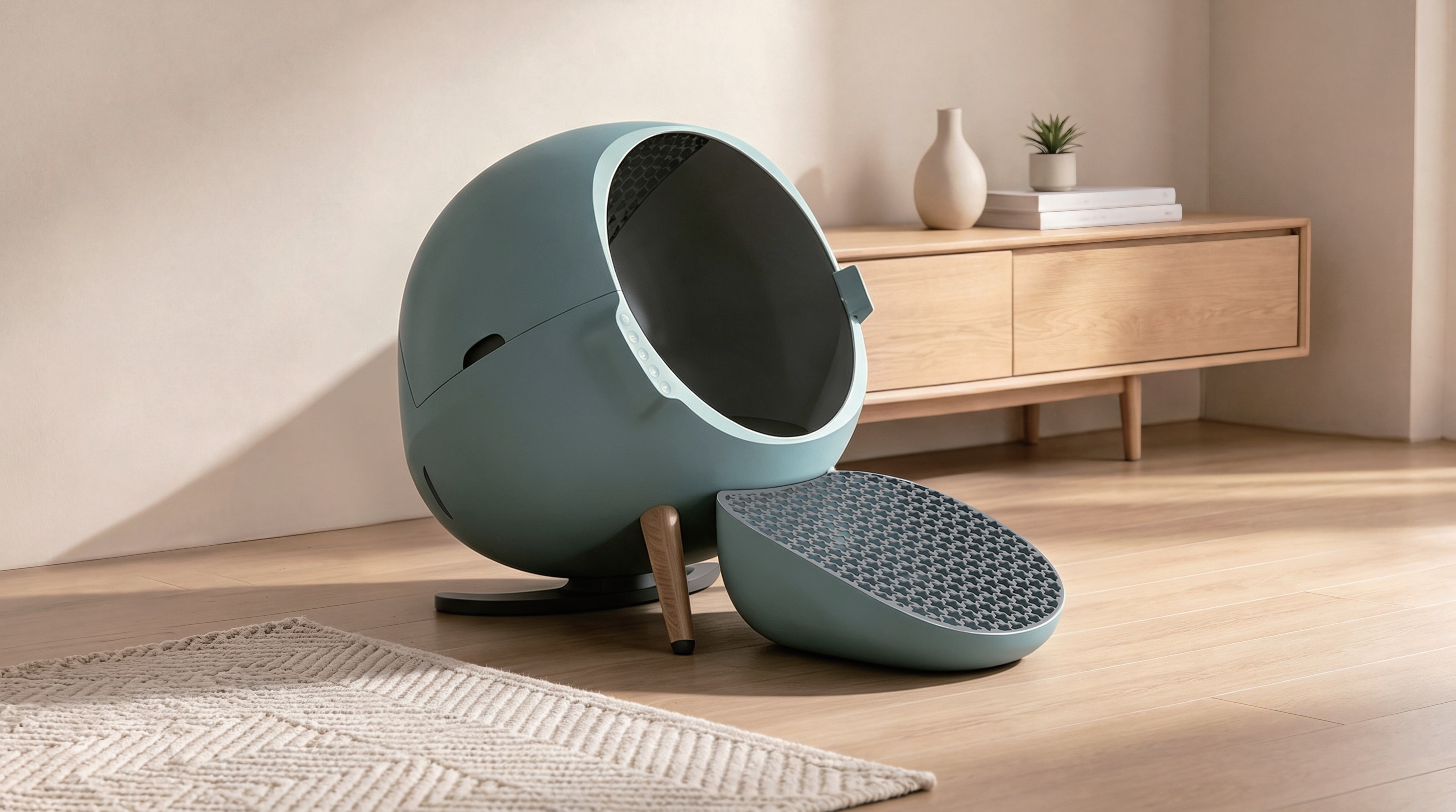 PW01 patented no waste bin automatic cat litter box OEM manufacturer