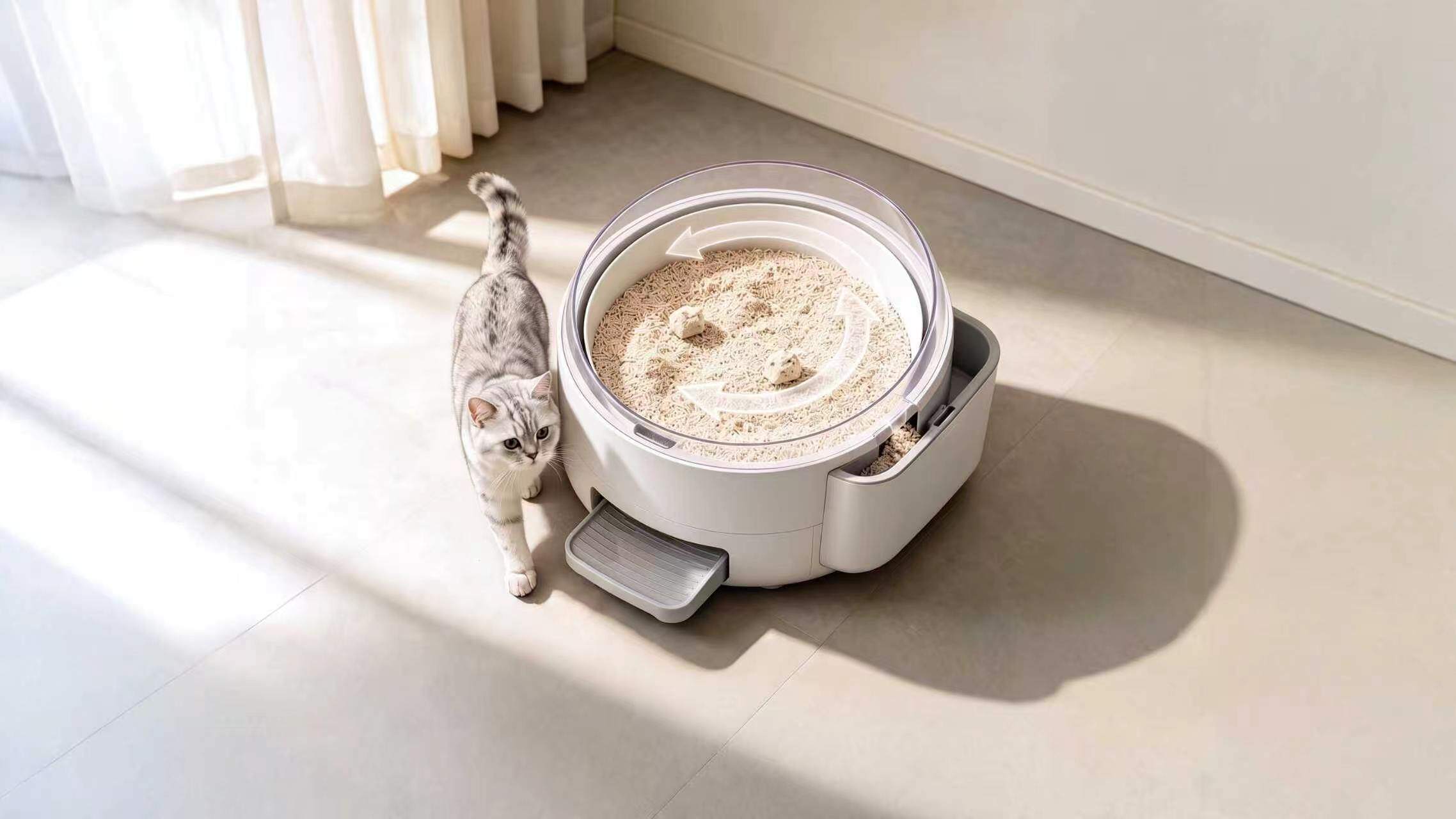 PX01 push-rotation automatic cat litter box for OEM ODM bulk order