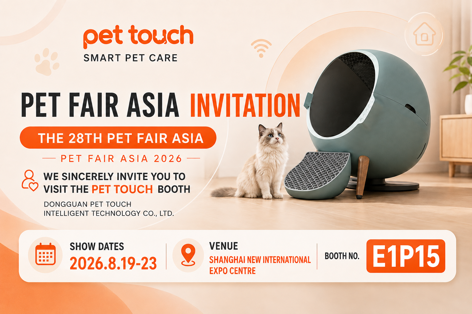 Meet Pet Touch at PET FAIR ASIA 2026 | Booth E1P15, Shanghai - image 1