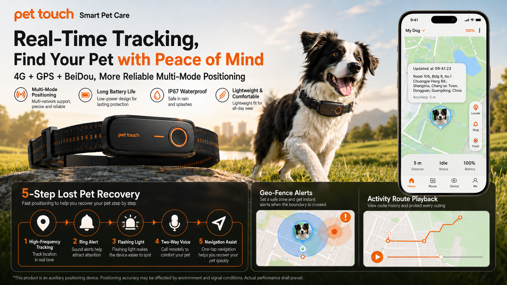 2026 Pet Touch Smart Pet Collar——Beyond Tracking, AI Guards Your Pet’s Health - image 1