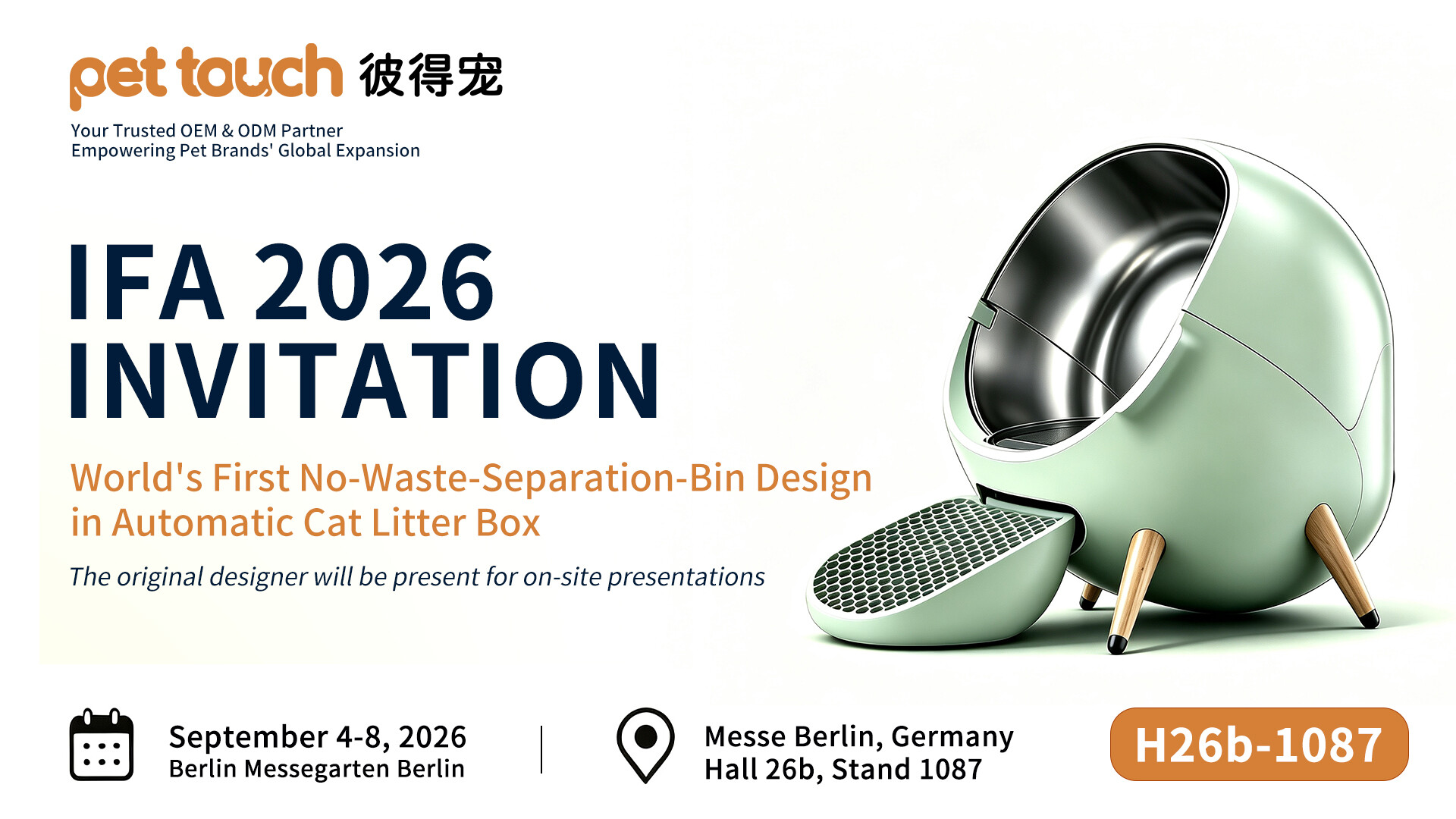 Pet Touch to Exhibit at IFA 2026 in Berlin - image 1
