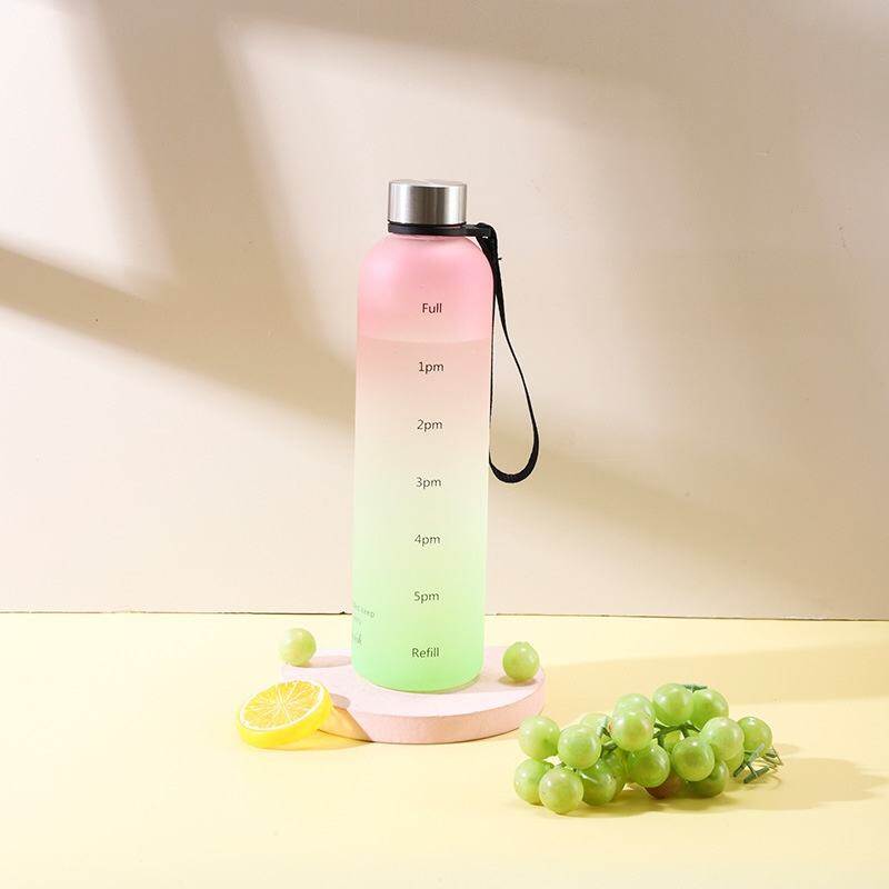 Plastic Sports Bottle with Screw Lid & Measurement Markings thumbnail 3