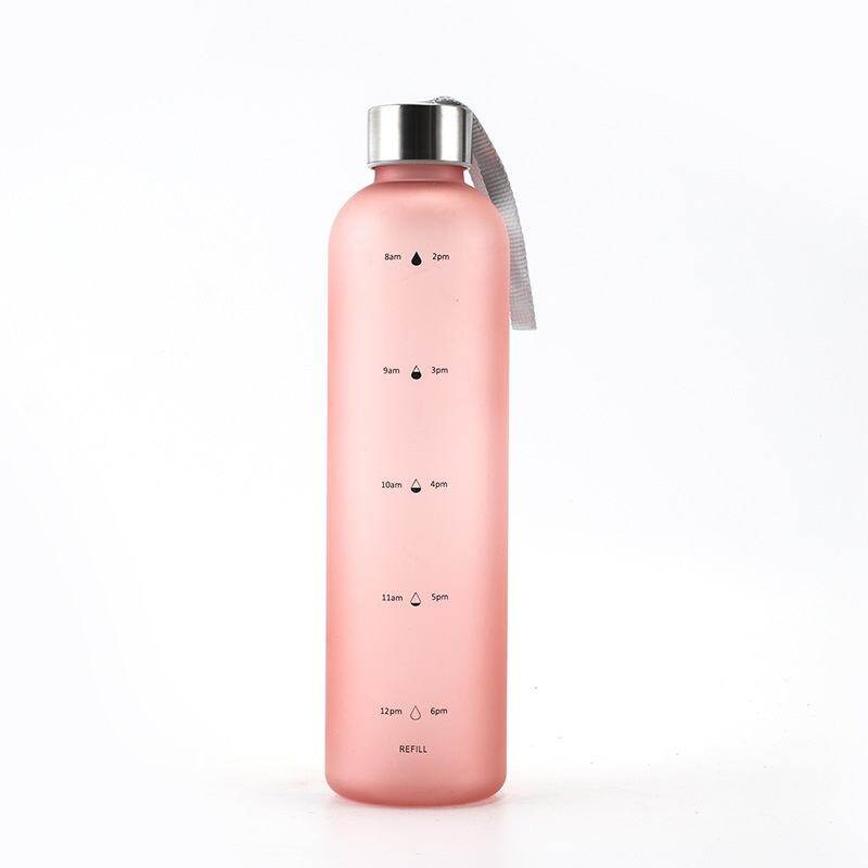 Plastic Sports Bottle with Screw Lid & Measurement Markings