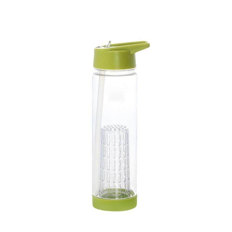 Plastic Sports Bottle with Flip Straw Lid & Tea Infuser thumbnail 4