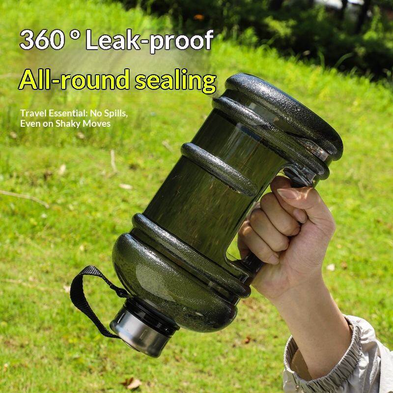 2L Large Capacity Sports Water Bottle with Tethered Lid thumbnail 3