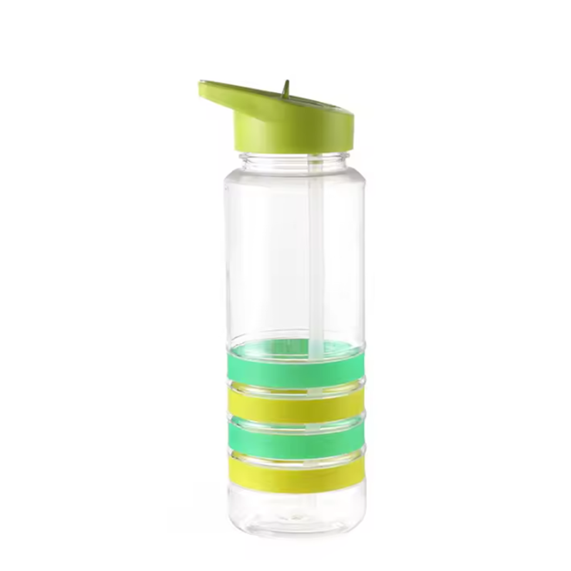 Sport Bottle with Flip Straw Lid & Silicone Sleeve thumbnail 2