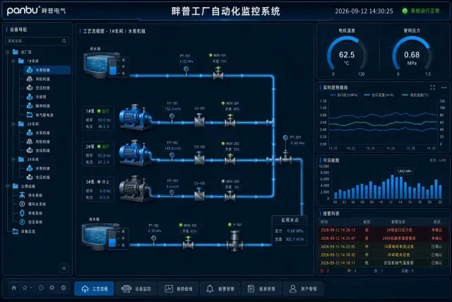 Panpu Factory Automation Monitoring System (SCADA)