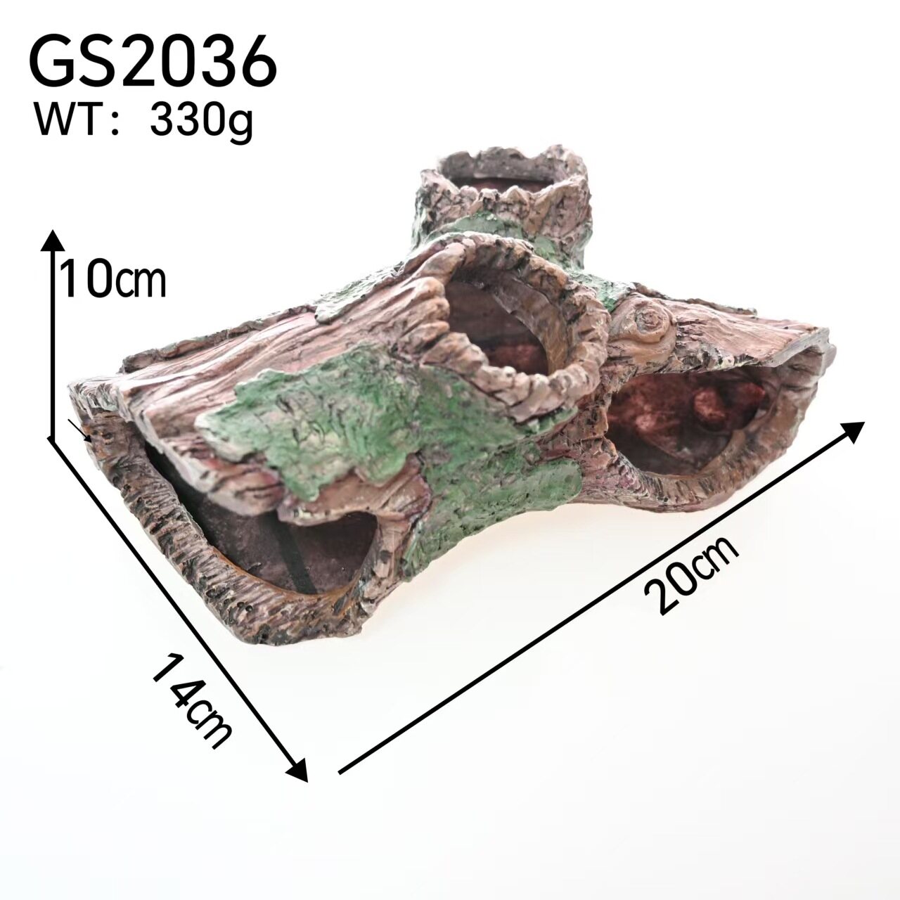 Resin driftwood landscape
