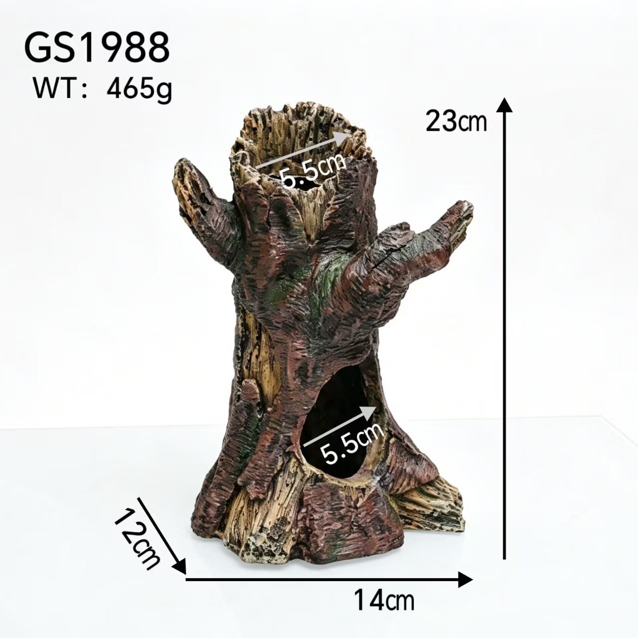 Resin driftwood aquascape