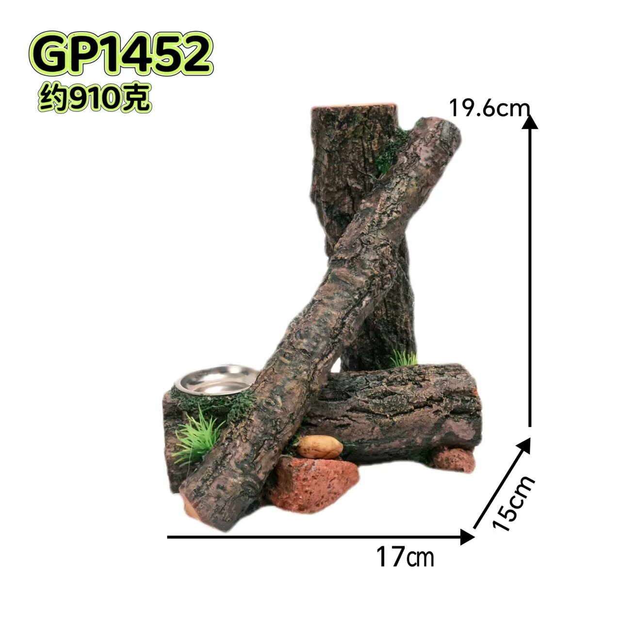 Resin Wood-Grain Climbing Branch
