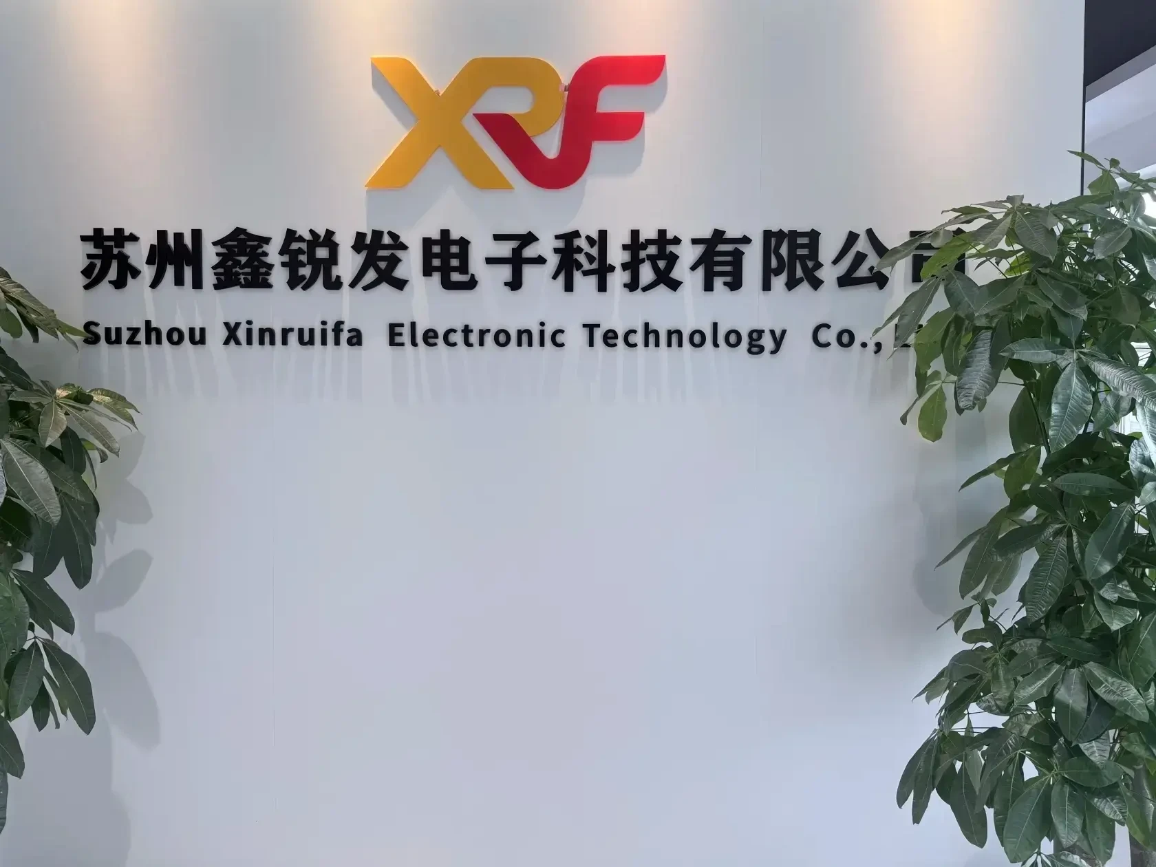 Suzhou Xinruifa Electronic Technology Co., Ltd. - Reception Feature Wall