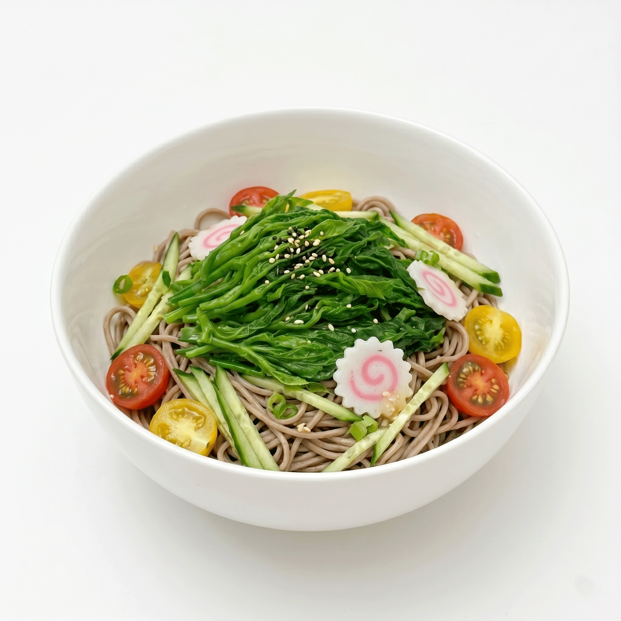 桑の芽のヘルシー蕎麦サラダ