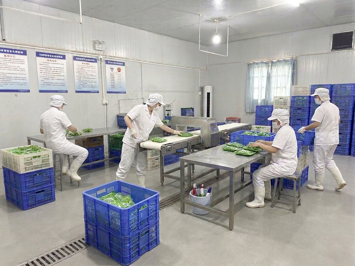 金属探知機による製品検査