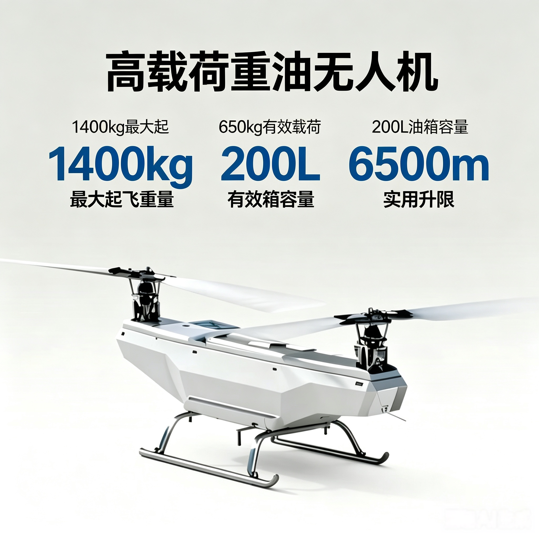High-payload Heavy Oil UAV