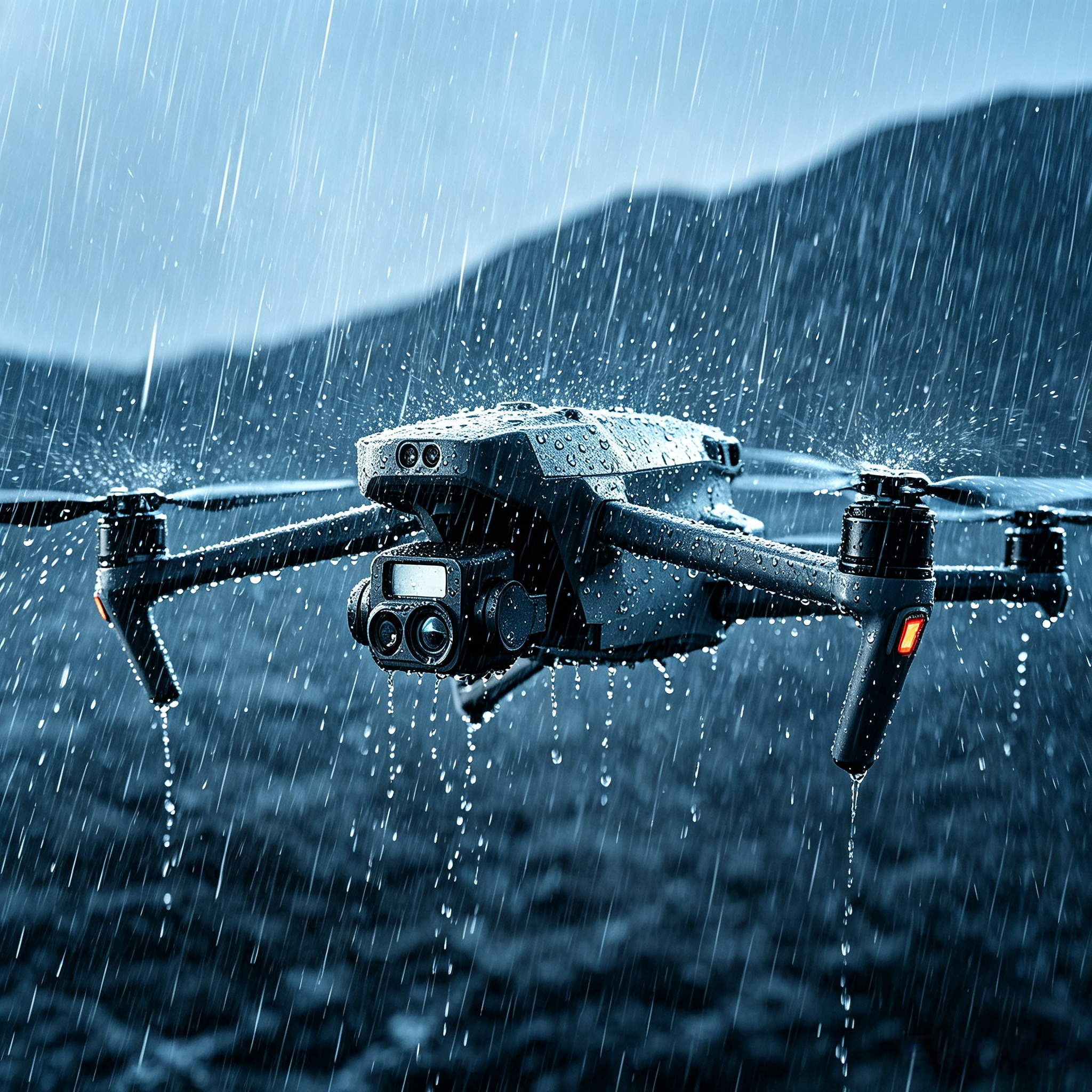 Power Line Inspection in Severe Weather Conditions