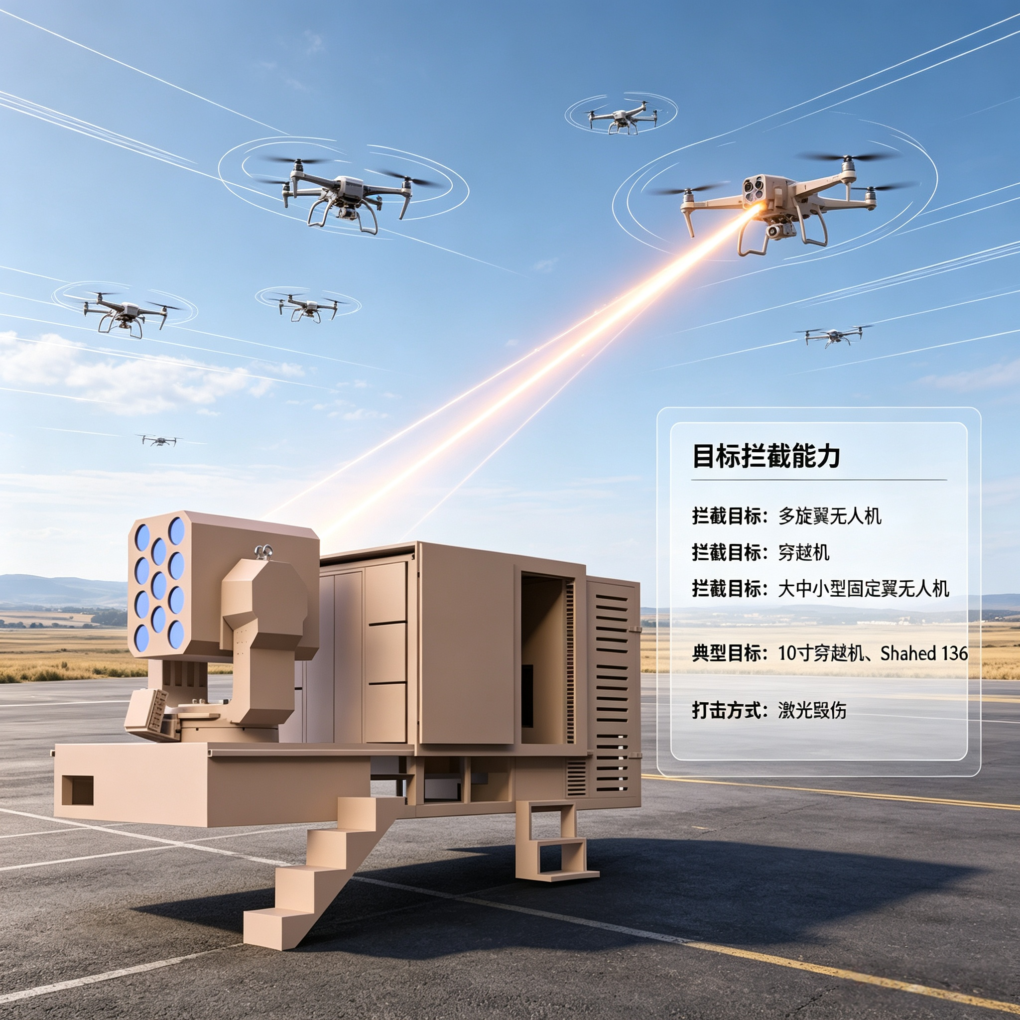 Civilian and Industrial Laser Anti-Drone System