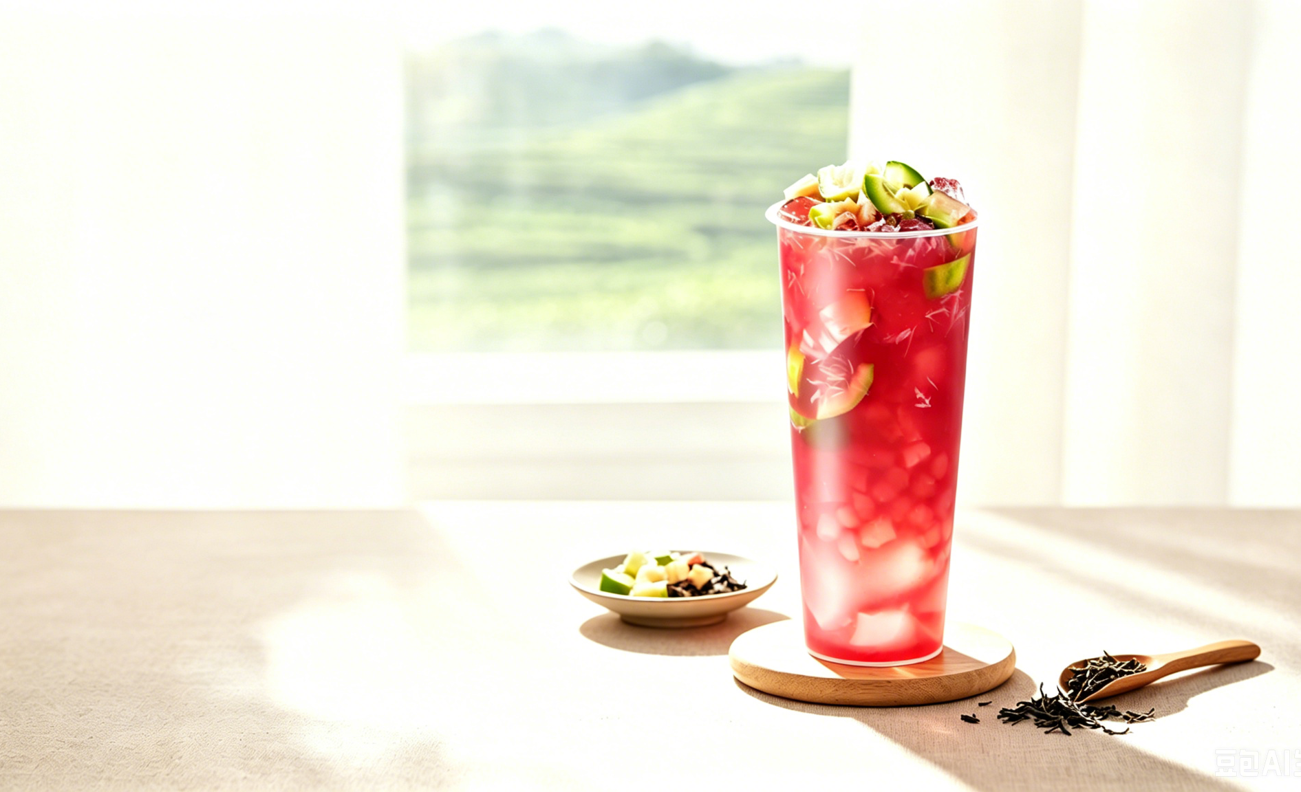 Hand-muddled Grape Fresh Fruit Tea