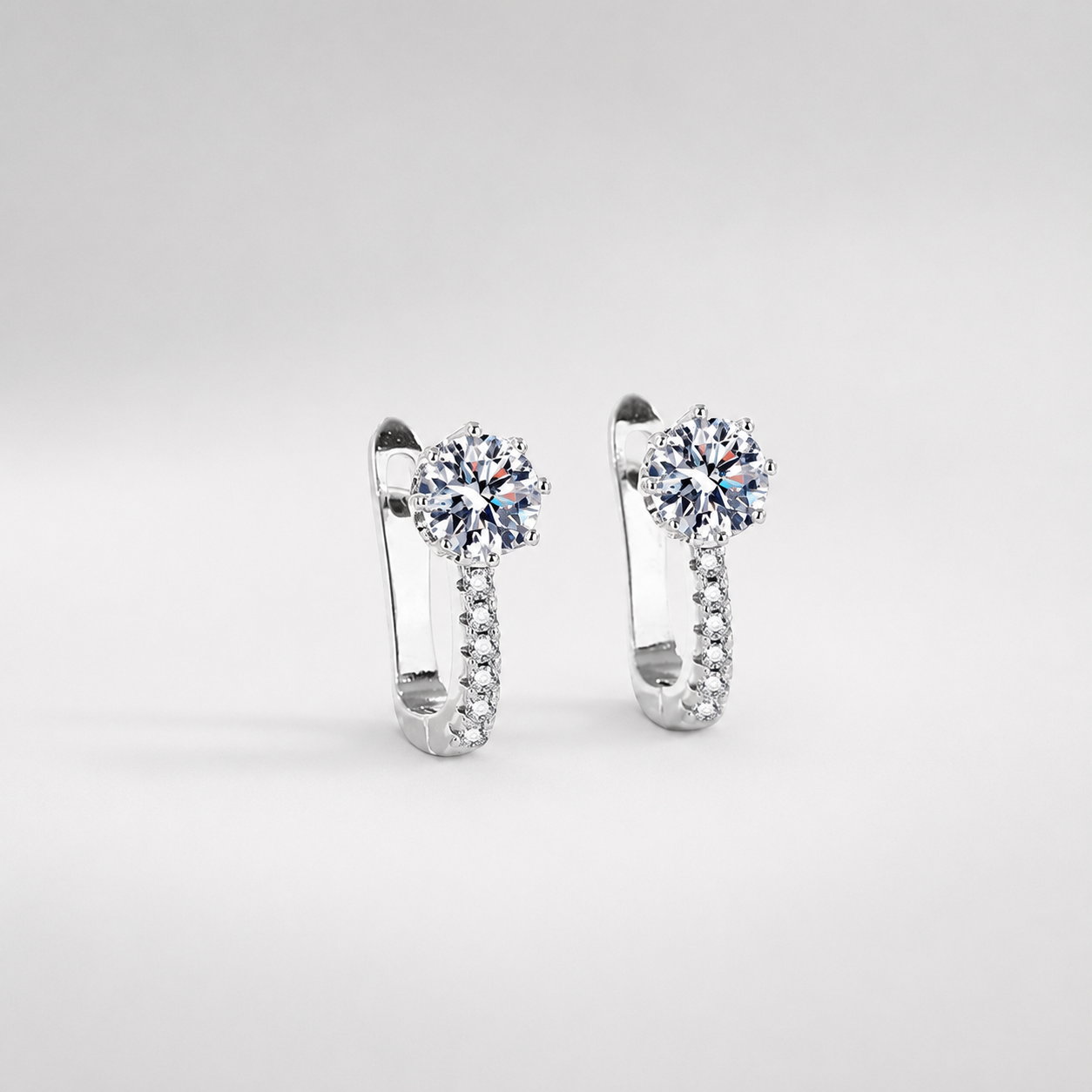 Line & Point Leverback Earrings