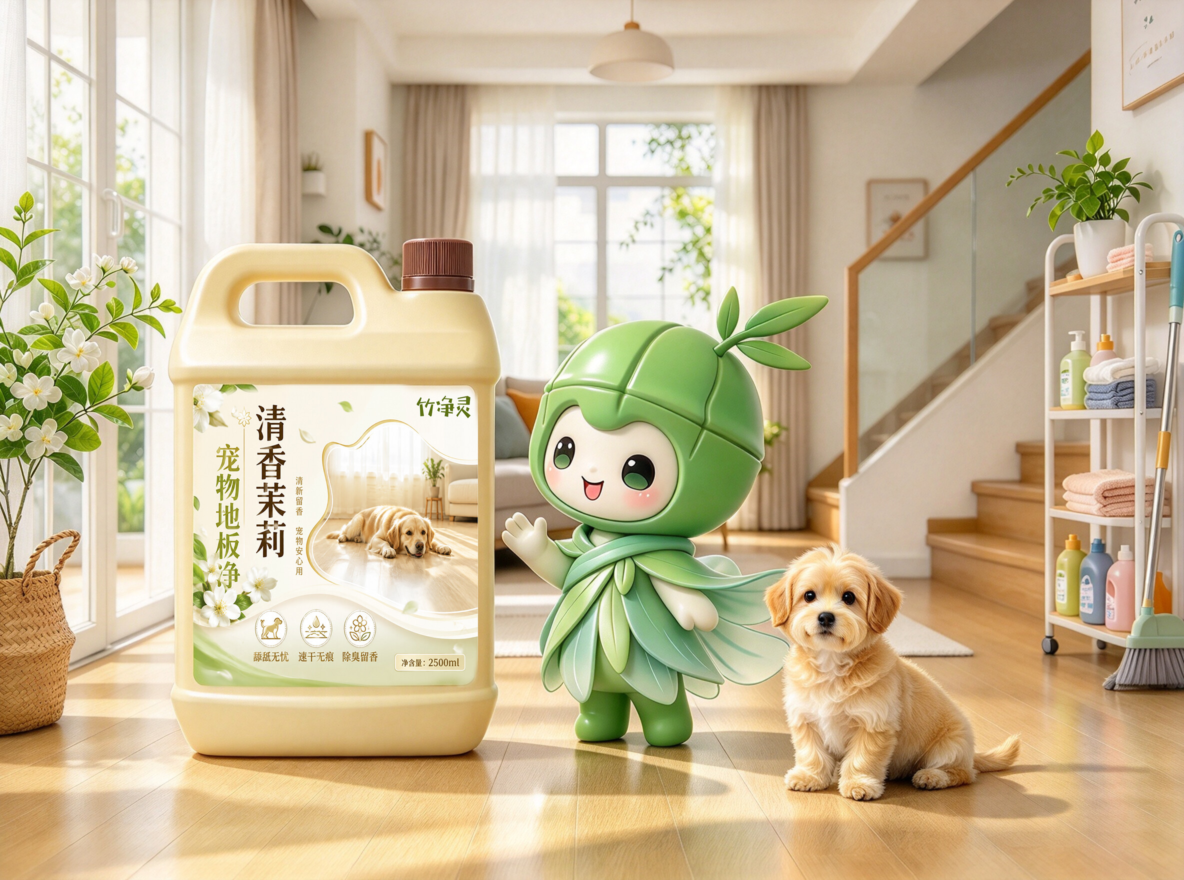 Bamboo Clean Pet Floor