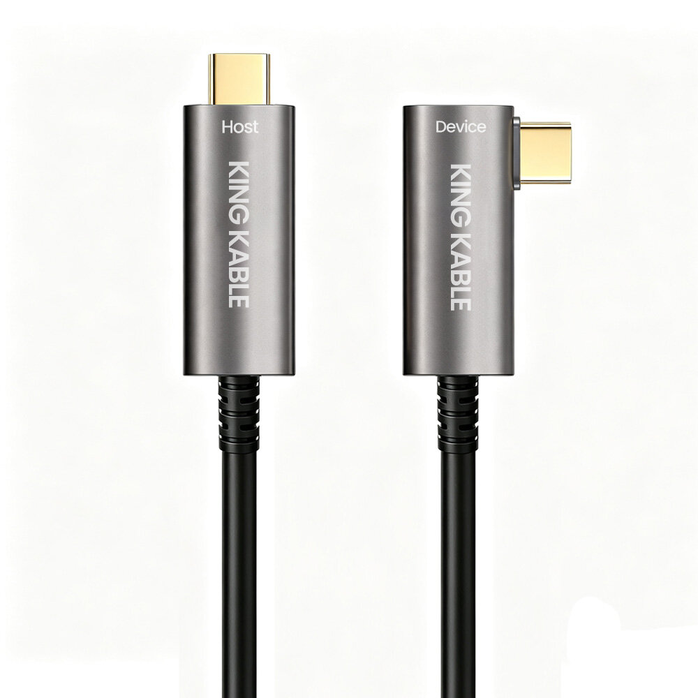 光纤USB3.1 TypeC数据线直头转弯VR串流线