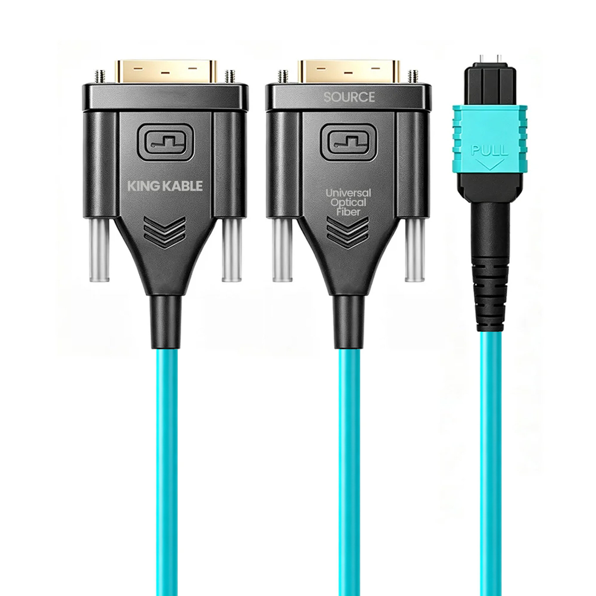 Armored Pure Optical Fiber DVI Cable MPO Split Version