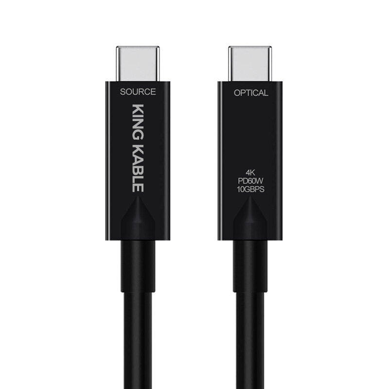 KingKable发布数据视频快充三合一全功能光纤USB C线 符合USB3.1 Gen2标准