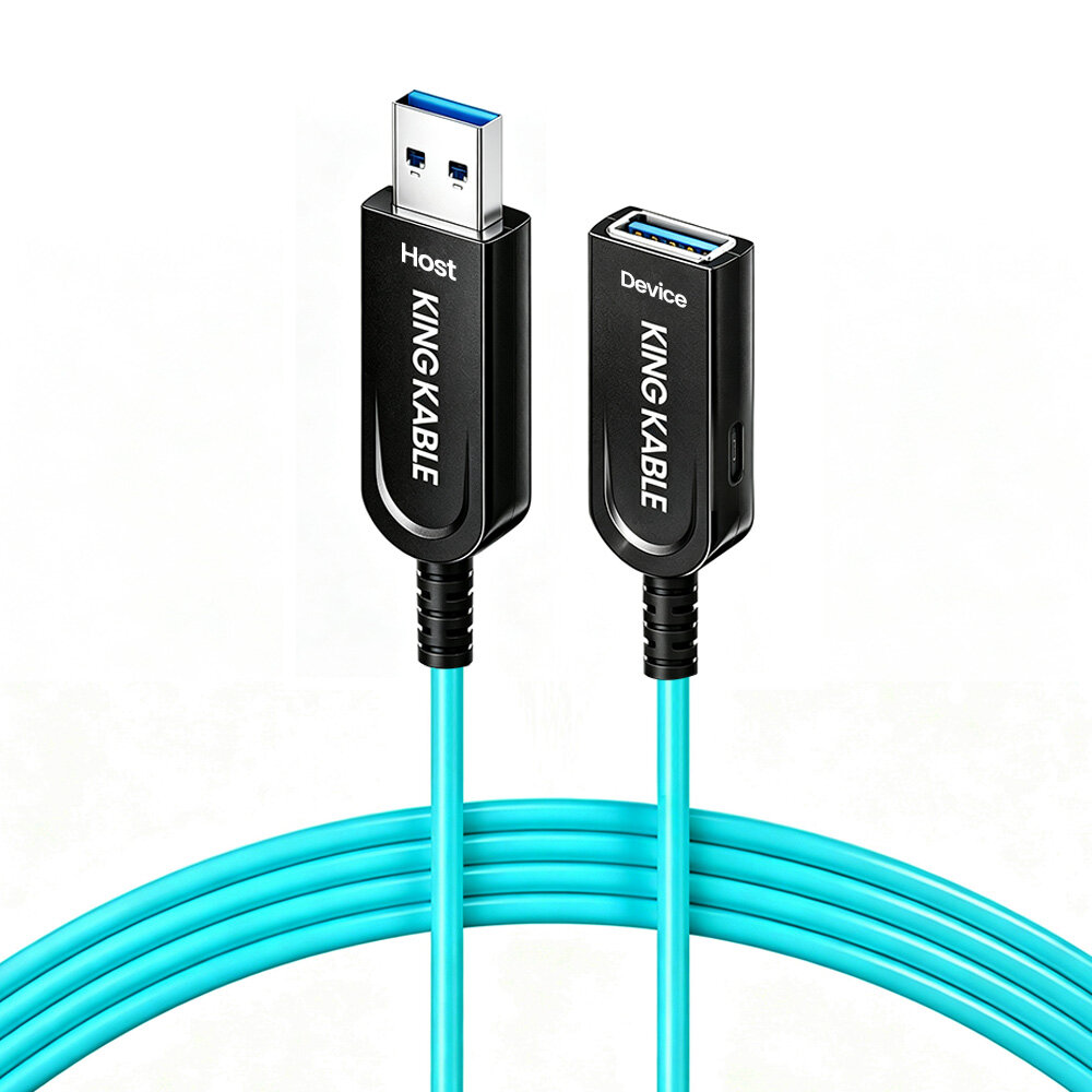 纯光纤USB3.1 A公转A母延长线带备用供电口
