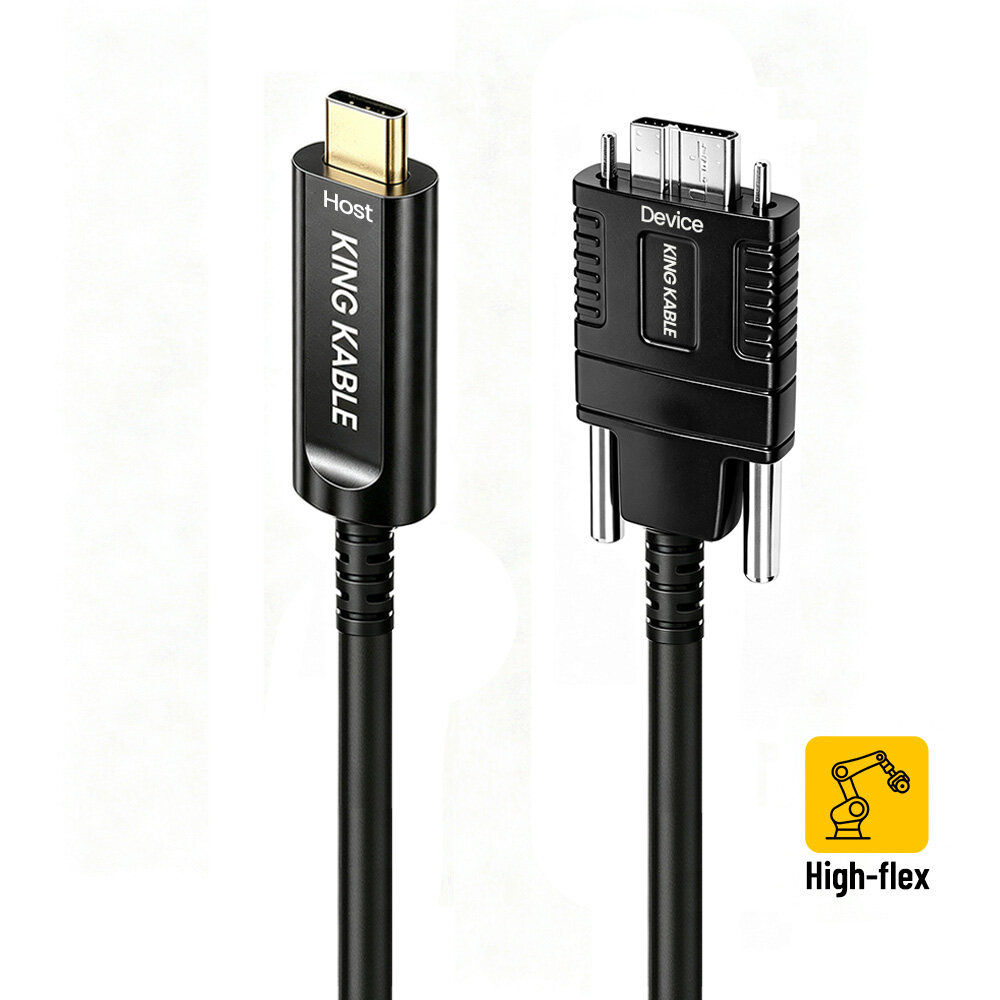 光纤USB3.1 Gen2 Type C公转Micro B公数据线