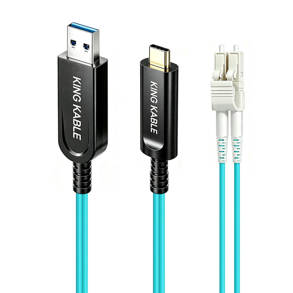 纯光纤USB3.1 Gen2 A公转C公线不带备用供电线LC分体版