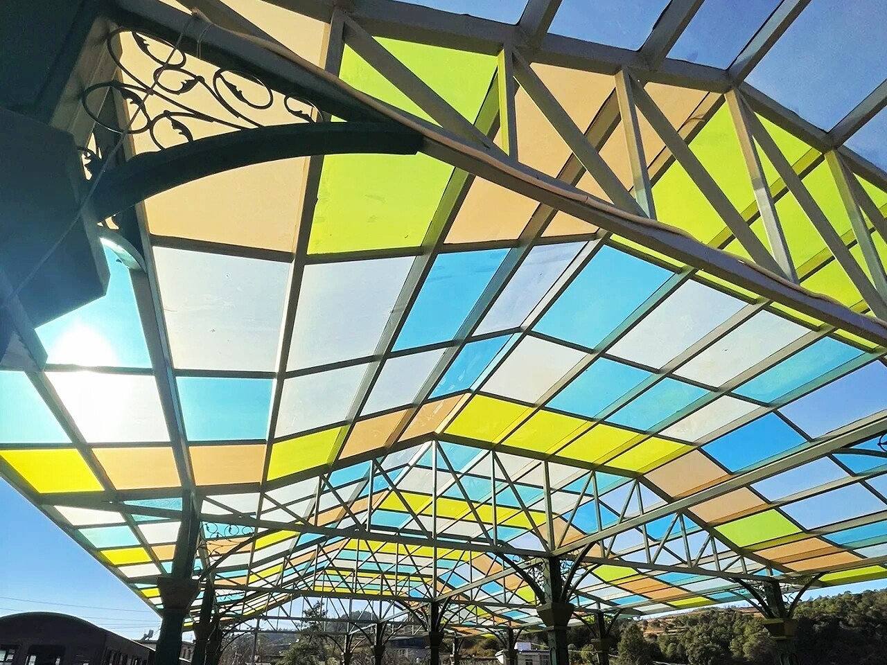 Stadium Roofing Project - Sports stadium roofing system with multi-wall PC s... Using PC Multi-wall Sheet 16mm
