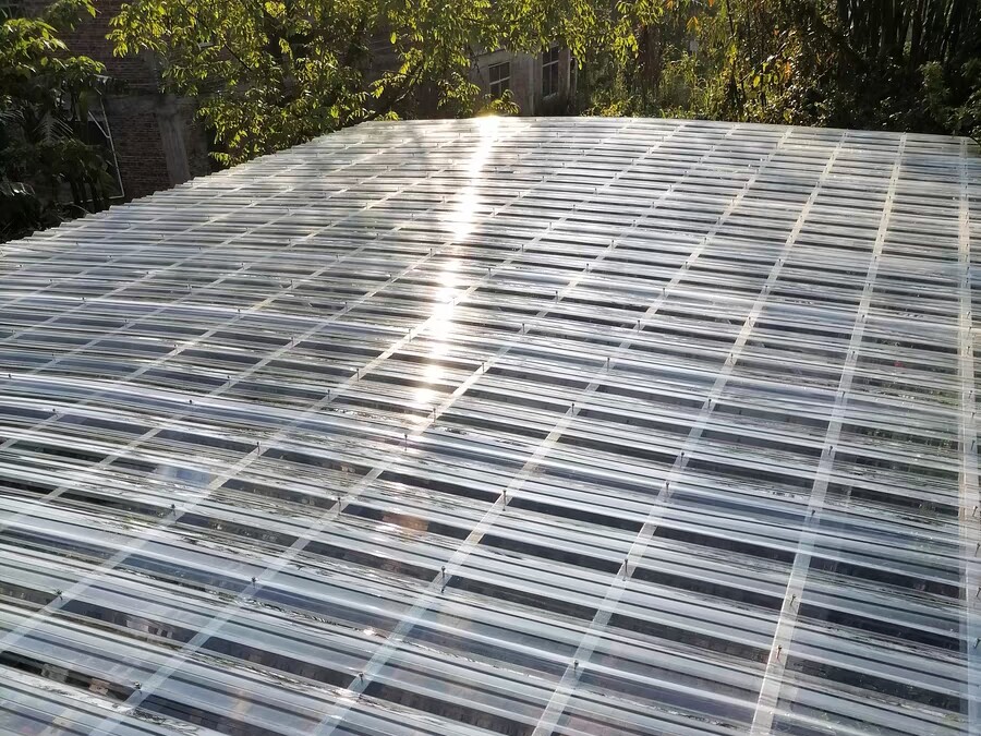 PC Corrugated Sheet Application 1 - Roofing Greenhouse Industrial Building