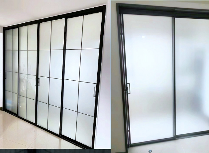 PC Frosted Sheet Application 1 - Office Partition Bathroom Decorative Panel