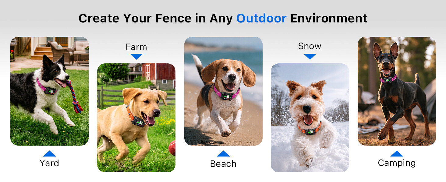 Create Your Fence in Any Outdoor Environment - Yard, Farm, Beach, Snow, Camping
