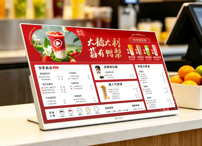 Digital Table Menu Display for Restaurants