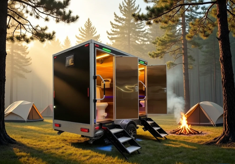 Luxury Restroom Trailer 4-Station
