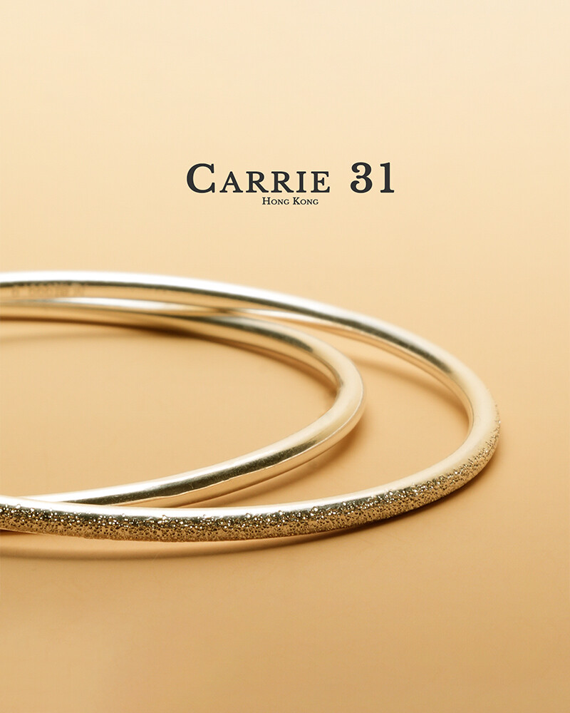 Lunar Bead Double-Loop Brushed Bracelet S925 Silver