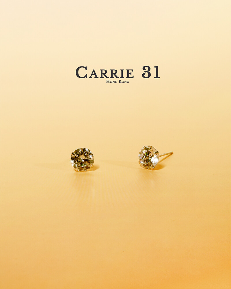 S925 Silver Zircon Stud Earrings