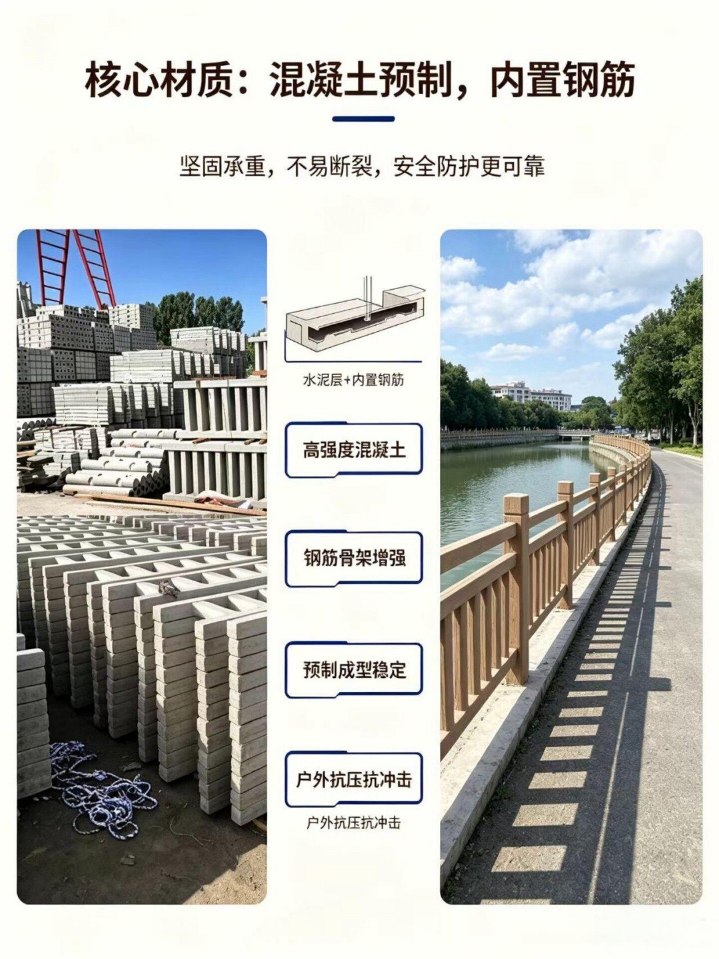 核心材质混凝土预制