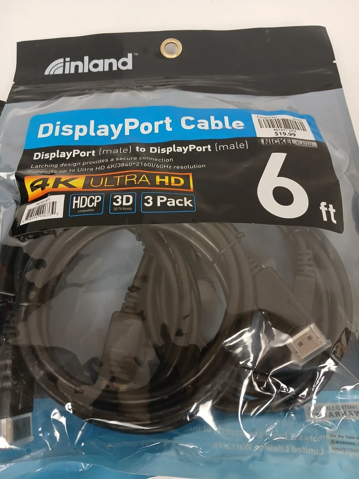 Set of 3 Inland DisplayPort