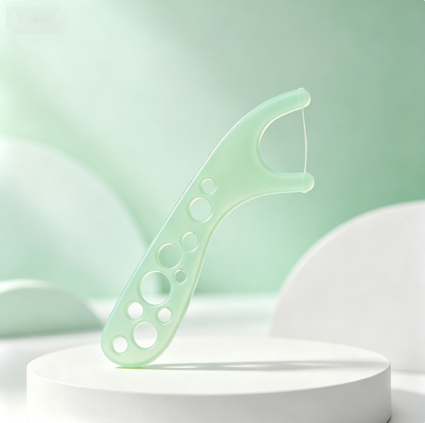 Children's Mint Green Dental Floss Picks