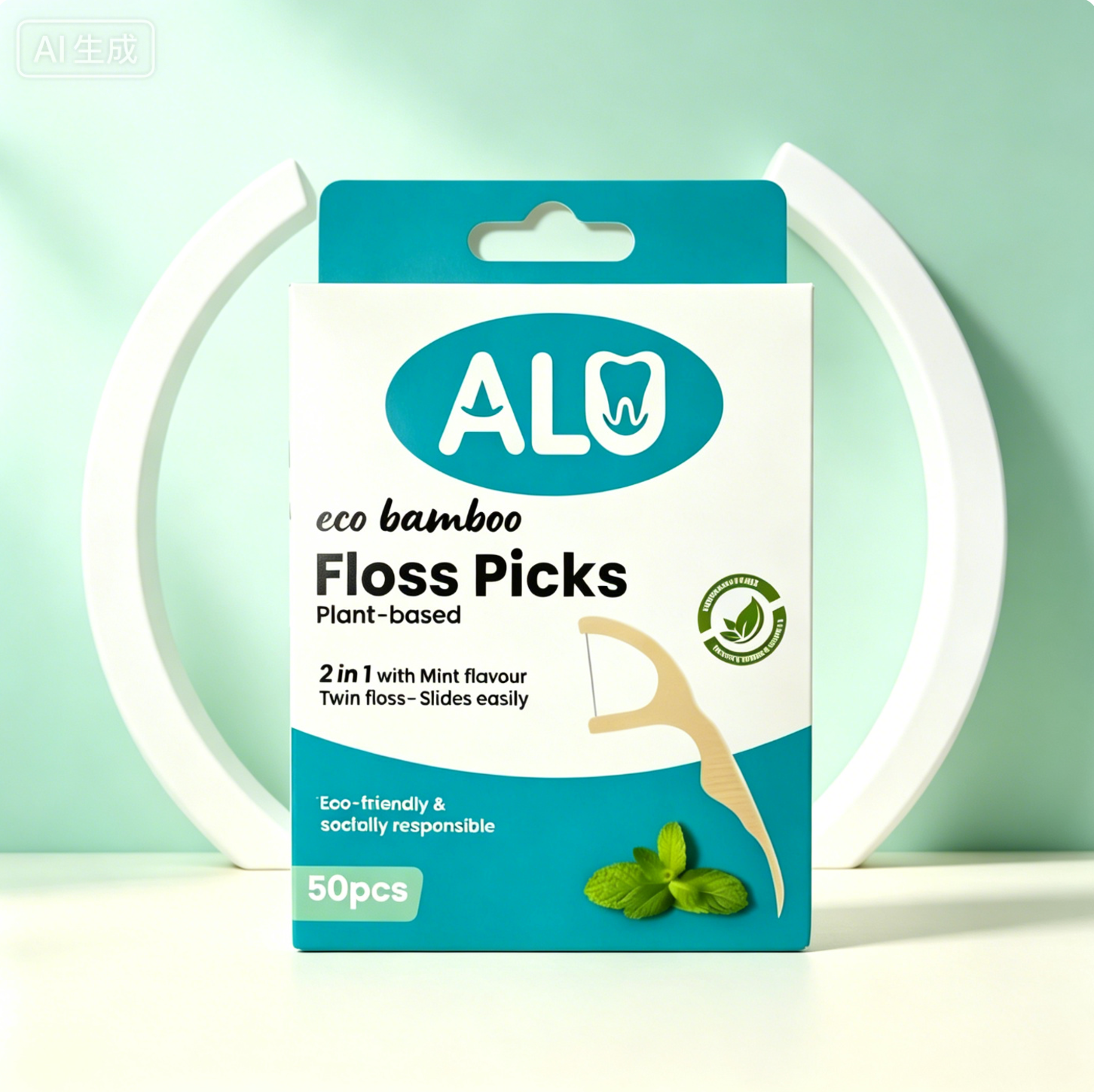 FSC Eco-Friendly Boxed Dental Floss Picks